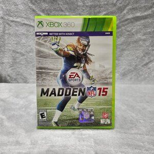 Madden NFL 15 Xbox 360 Richard Sherman Cover Pre Owned Light Scratches Tested